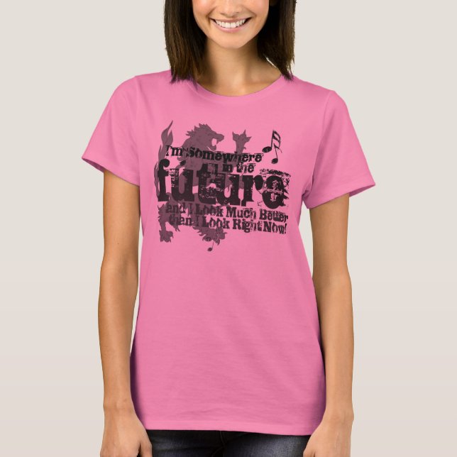 En alguna parte en el futuro camisa de las señoras (Anverso)