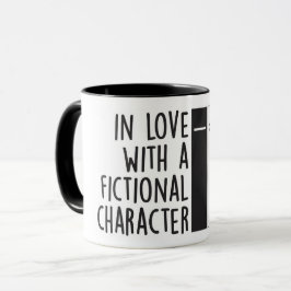En amor con una taza de café del carácter ficticio