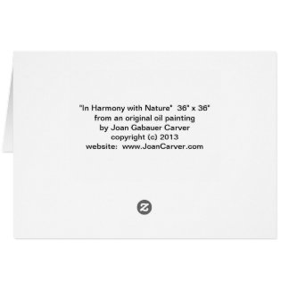 "En armonía con la naturaleza "