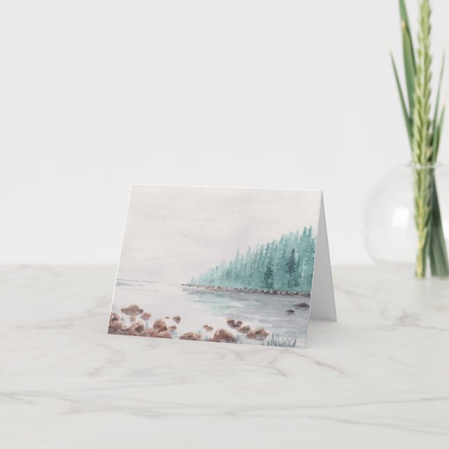 En blanco, acuarela (Anverso)