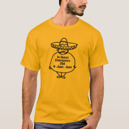 En camiseta de emergencia Queso