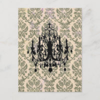 En candelabro de amor ~ Tarjeta postal / Invitació