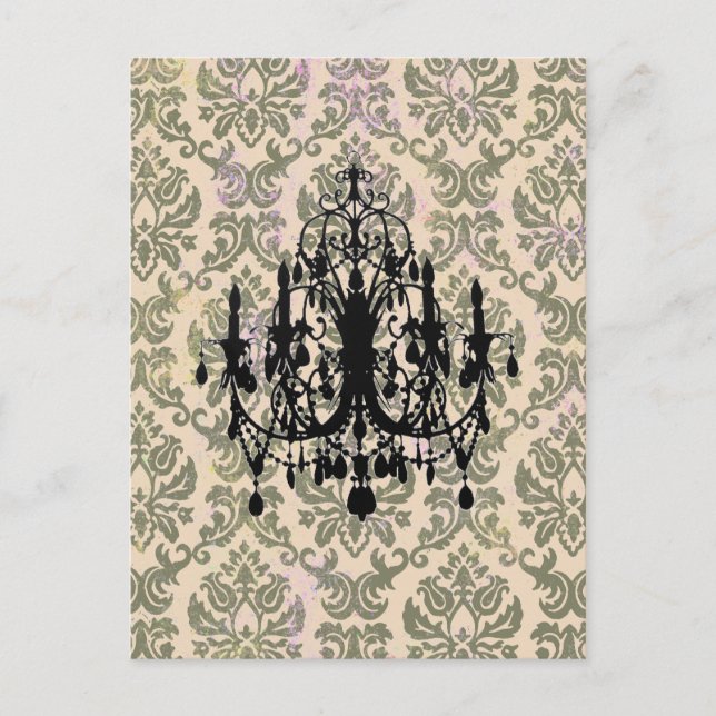 En candelabro de amor ~ Tarjeta postal / Invitació (Anverso)