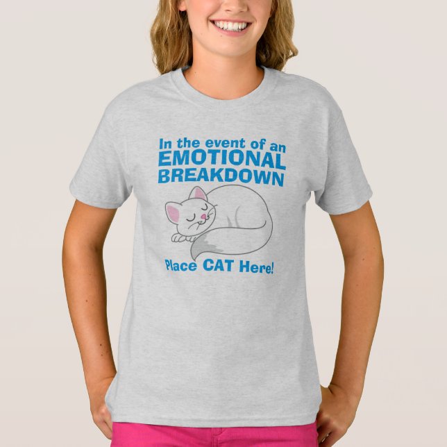 En caso de avería emocional Camiseta Cat (Anverso)