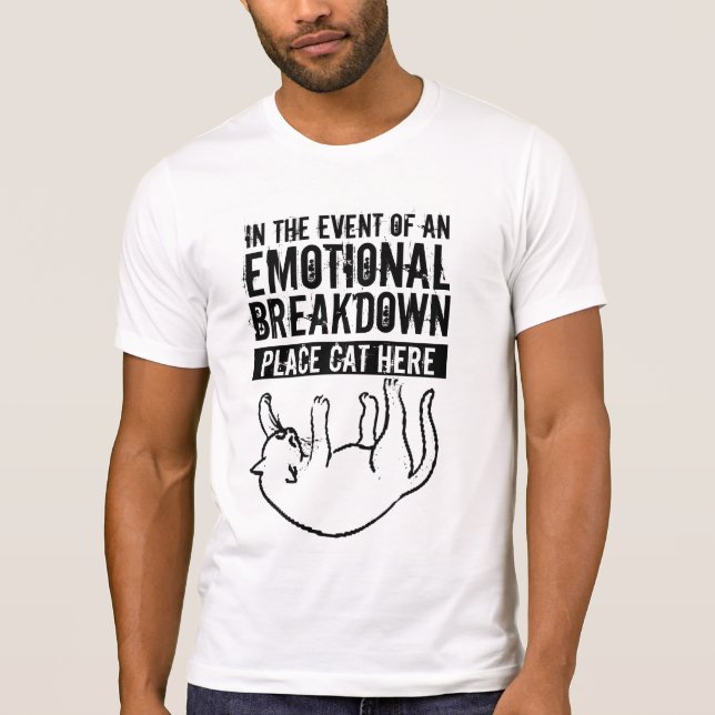 En caso de avería emocional Camiseta Cat (Anverso)