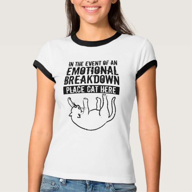 En caso de avería emocional Camiseta Cat (Anverso)