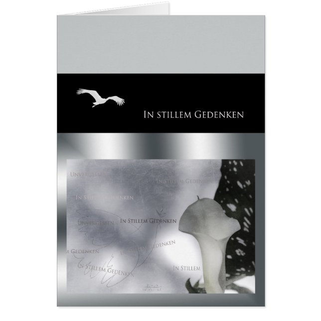 En conmemorada quieta (Frente)