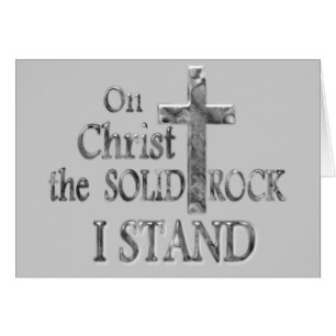 En Cristo la roca sólida que ME COLOCO