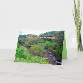 En Cualquier Lugar Con Usted Está La Tarjeta Parad