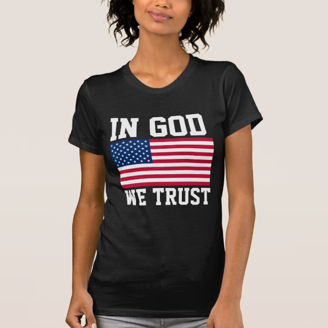 EN DIOS CONFIAMOS EN LOS TEJIDOS DE CAMISETAS (Anverso)