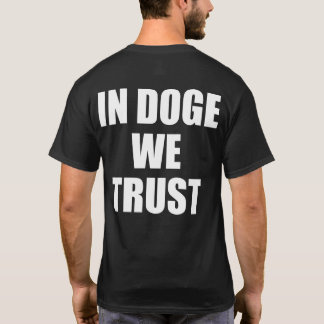 "EN DOGE CONFIAMOS", camiseta de doble lado