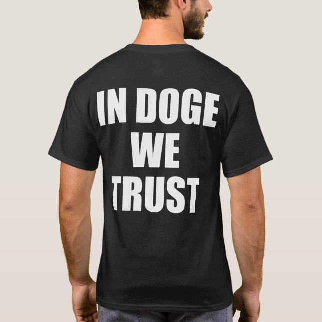 "EN DOGE CONFIAMOS", camiseta de doble lado (Reverso)