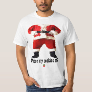 "En donde mis galletas?" Camiseta del navidad