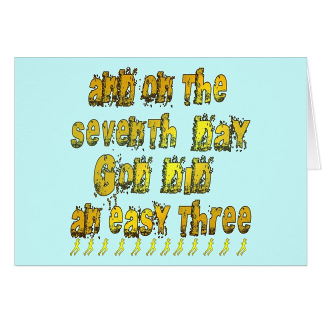 En el 7mo día dios hizo un humor corriente tres (Anverso (Horizontal))