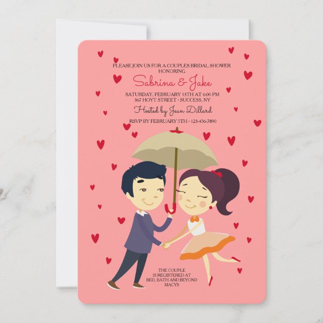 En el amor Parejas Invitación a la ducha (Anverso)