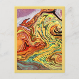 En el arte abstracto de postales multicolores