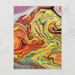 En el arte abstracto de postales multicolores
