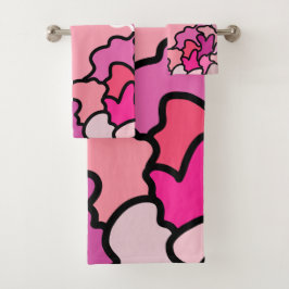 En el arte del patrón geométrico rosado del siglo