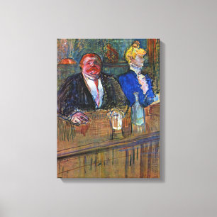 En El Bar por Toulouse Lautrec, Arte Antiguo Fino
