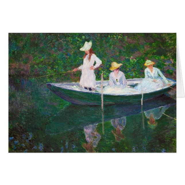 En el barco noruego en Giverny Claude Monet (Anverso (Horizontal))