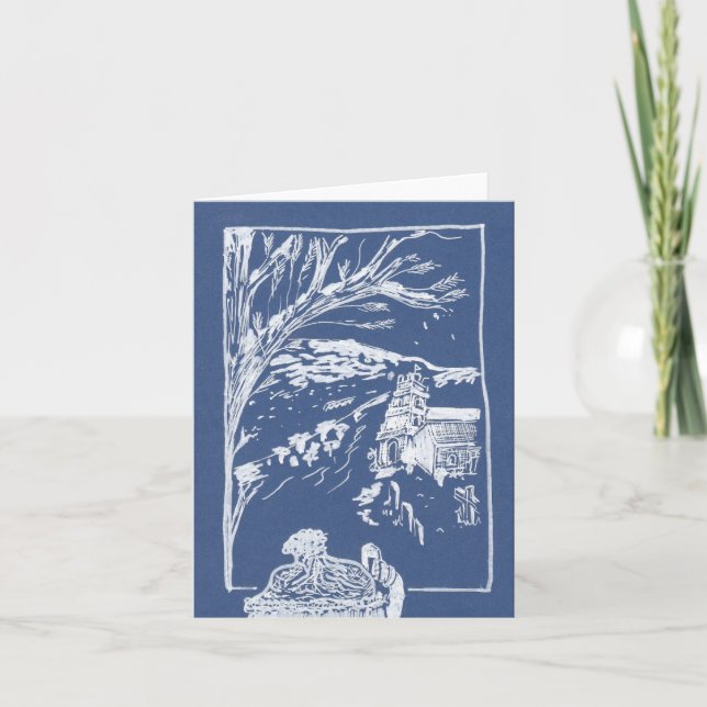 En el Bleak Midwinter, Cranham, tarjeta de Navidad (Anverso)