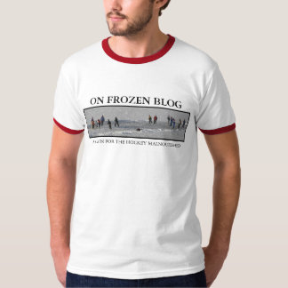 En el blog congelado - camiseta de la bandera