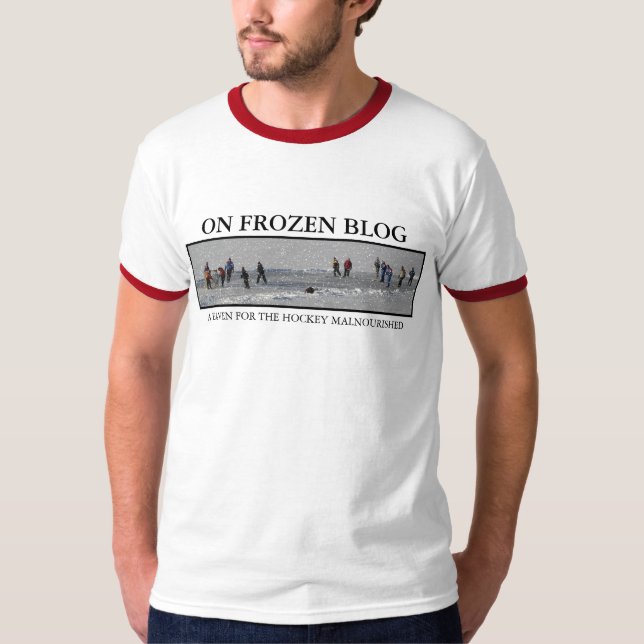 En el blog congelado - camiseta de la bandera (Anverso)