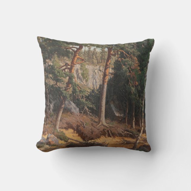 "En el bosque" lanzar almohada (Anverso)