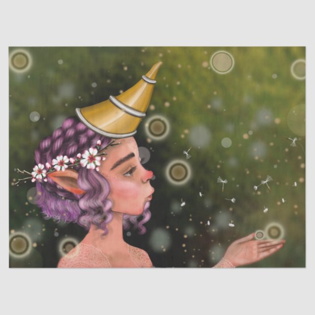 En el bosque, papel de seda (Anverso)