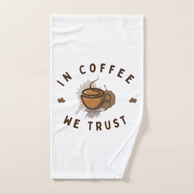 En el café confiamos divertido (Toalla de mano)