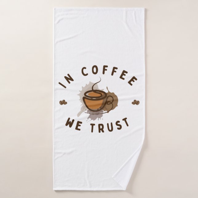 En el café confiamos en lo gracioso (Toalla de baño)