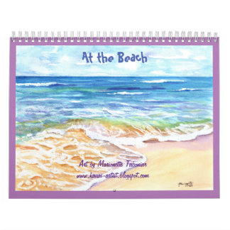 En el calendario hawaiano de playa de Kauai