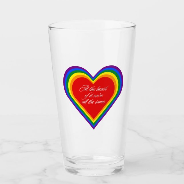 En el corazón... somos iguales. (Anverso)