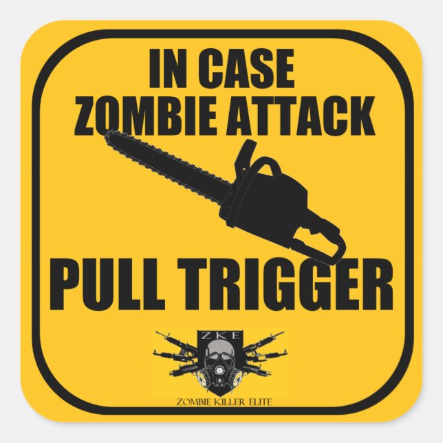 En el Funda Zombie Attack Pegatina (Anverso)