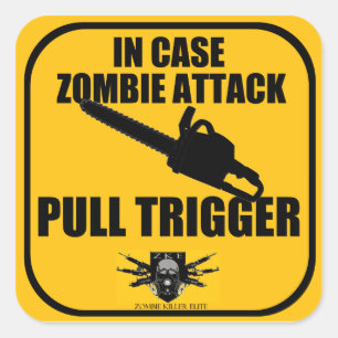 En el Funda Zombie Attack Pegatina