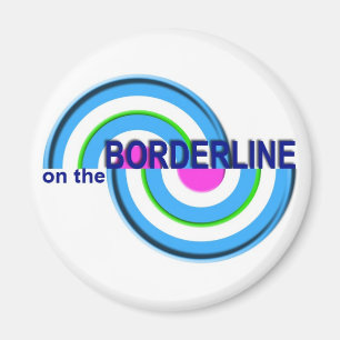 En el imán del logotipo de la frontera