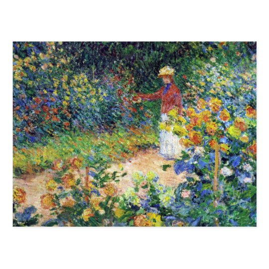En el jardín de Claude Monet Postal