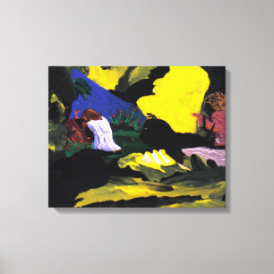 En el jardín que ruega la impresión de la lona d