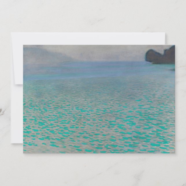 En el lago Attersee, por Gustav Klimt, Bella Artes (Anverso)