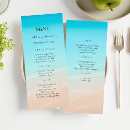 En el menú de bodas de la playa