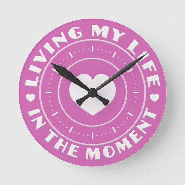 EN EL MOMENTO de los relojes de pared personalizad (Anverso)