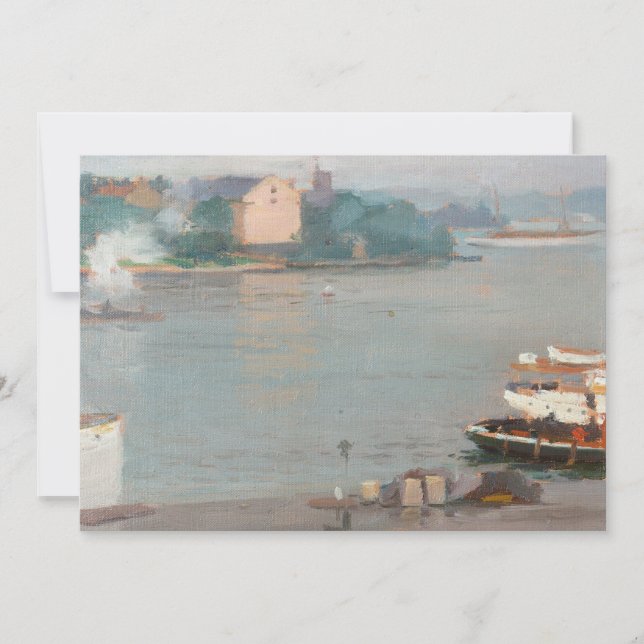 En el muelle | William Blair Bruce (Anverso)