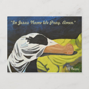 En el nombre de Jesús oramos, Amén! Tarjetas posta