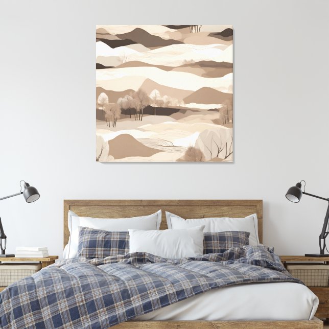 En el paisaje de Cream, arte de IA (Insitu(Dormitorio))