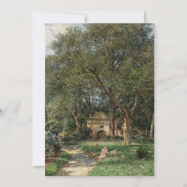 En el parque del castillo | Hugo Darnaut (Anverso)