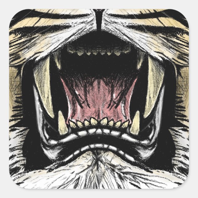 En el pegatina de boca del león (Anverso)