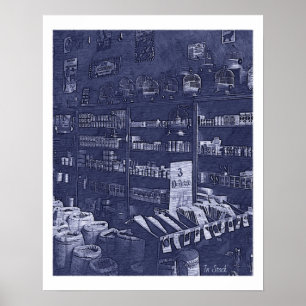 En el poster común del arte del vintage