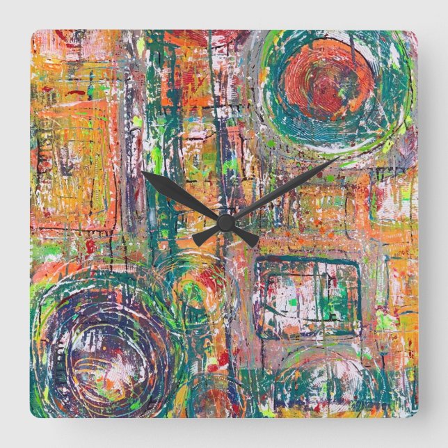 En el reloj de pared de cuero (Anverso)