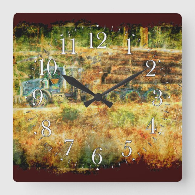 En el reloj de pared del camión de registro de ent (Anverso)