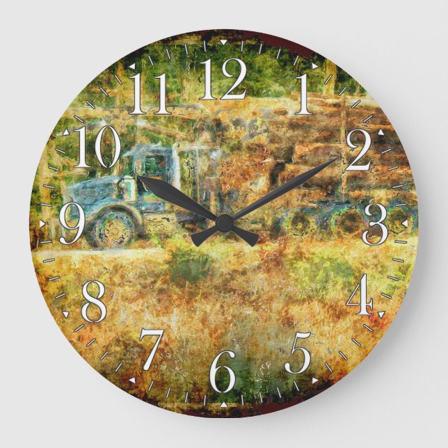 En el reloj de pared del camión de registro de ent (Anverso)